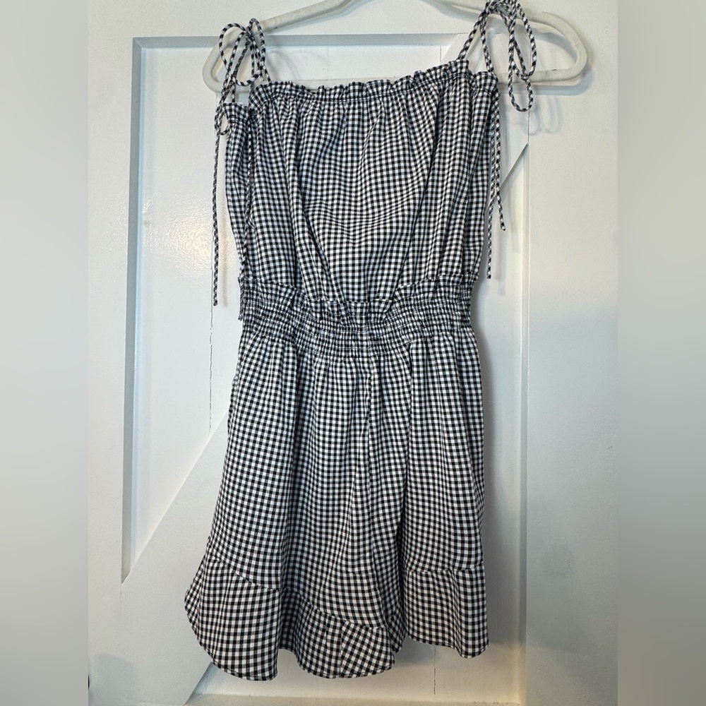 Black and White Gingham Dress